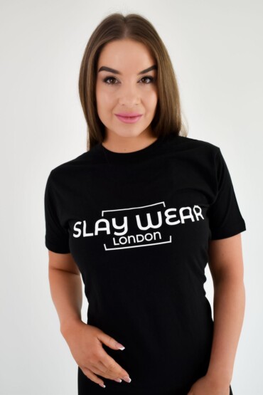 Unisex SLAY t-shirt Black | Black t-shirt Online in London | Slaywearlondon